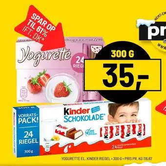 Yogurette El Kinder Riegel Tilbud Hos Priss