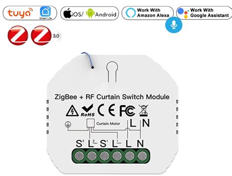 Concentrateur Sans Fil Zigbee Module De Commutateur De Rideau De