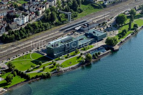 Luftaufnahme Rorschach Bahnhof Mit Bahnhofsgeb Ude Und Kulturhaus