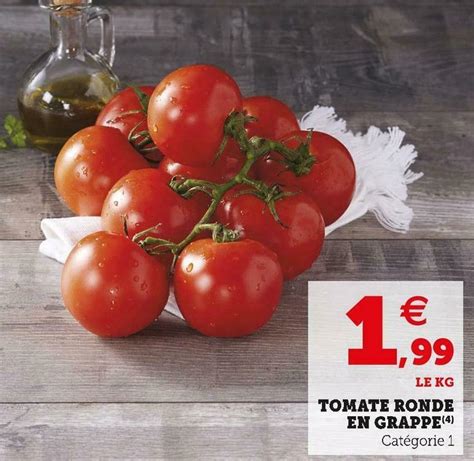 Promo Tomate Ronde En Grappe Chez U Express