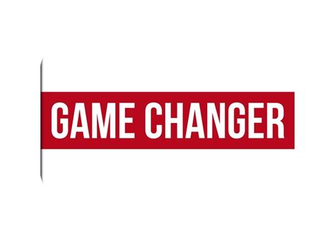 Premium Vector | Game changer red vector banner illustration isolated ...