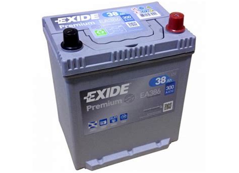 Аккумулятор Exide Premium EA386 38 A h 300A R купить в Минске цена