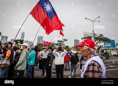 Kaohsiung Taiwan Th Jan Supporters Attend The Election