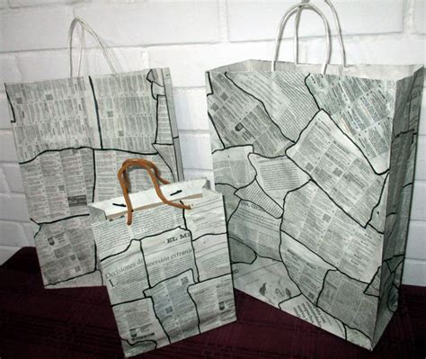 Decoraci N Con Papel Peri Dico Hacer Bolsas De Papel Bolsas De