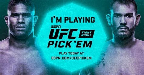 Espn Ufc Fight Night Pick Em Leaderboard