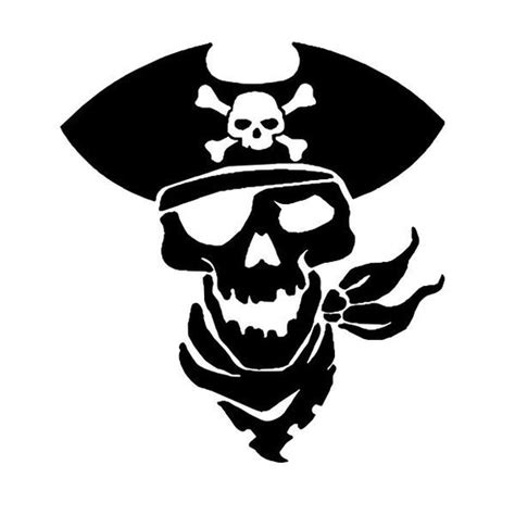 Pirate Skull Vinyl Decal Sticker For Cartruck Window Tablet Ship Eye