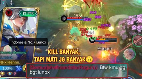 Lunox Gameplay Terjelek Gua Kill Banyak Tapi Mati Nya Banyak Juga