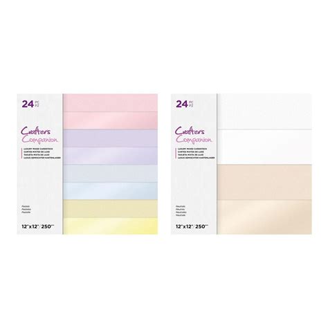 Crafter S Companion Luxury Mixed Cardstock Pastels Neutrals