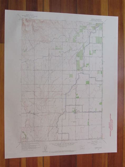 Harrah Washington 1960 Original Vintage Usgs Topo Map 1960 Map