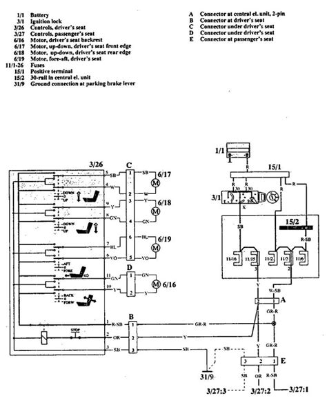 Volvo 740 1992 Wiring Diagrams Power Seats