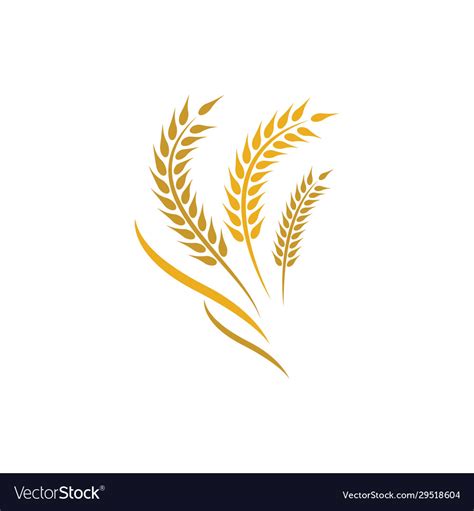 Wheat logo icon Royalty Free Vector Image - VectorStock