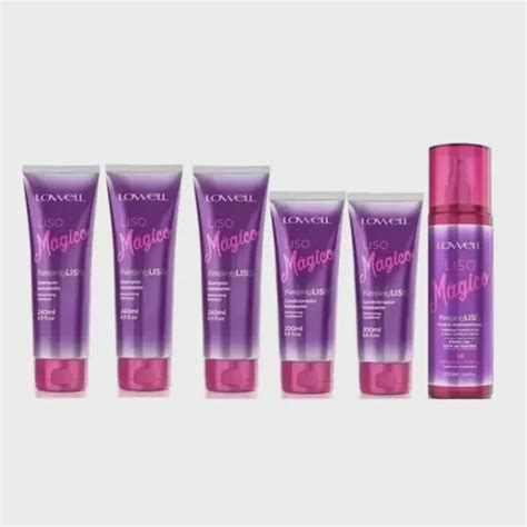 Kit Liso Magico 3 Shampoos 240 Ml 2 Condicionadores 200 Ml Fluido