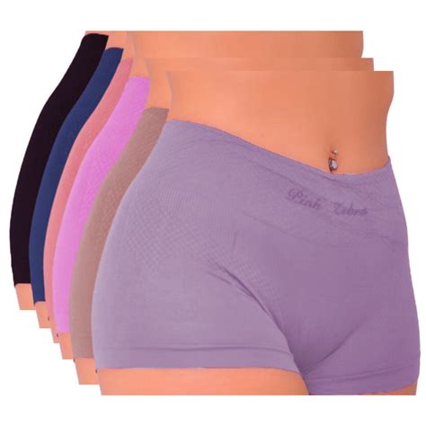 Kit Calcinha Cueca Box Shortinho Sem Costura Lisa Lingerie Feminina