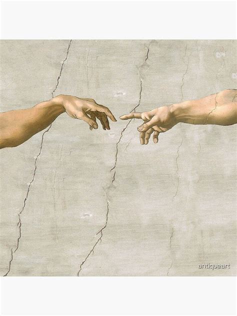 "Creation of Adam Michelangelo God and Adam " Poster for Sale by ...