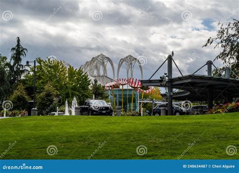 beautiful emerald city  seattle washington editorial