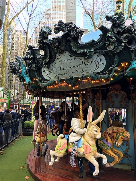 Carousel Bryant Park New York Carousel Carousel Horses Carousel Animals