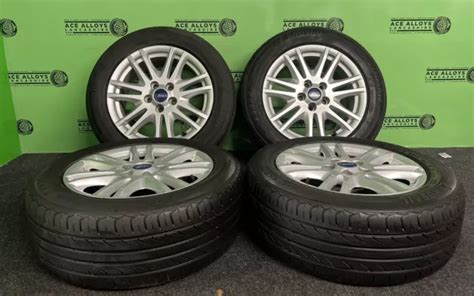 GENUINE OEM FORD FOCUS 16 5x108 ALLOY WHEELS MATCHING TYRES CONNECT