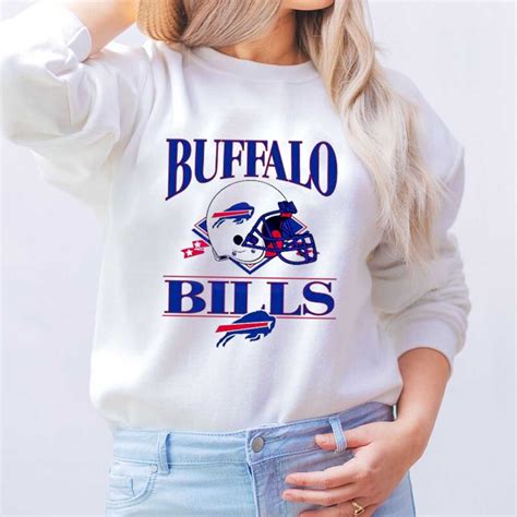 Buffalo Bills NFL Est 1960 Helmet Logo T-shirt - Fan Gift - Bluefink