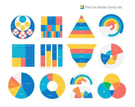 Conjunto De Plantillas De Diseño De Gráficos Infográficos De Parte A Todo Comparación