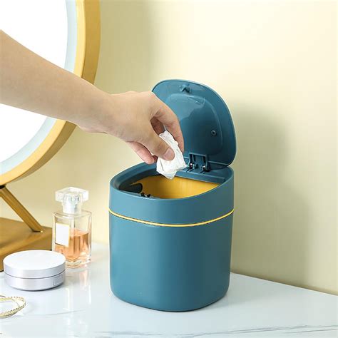 Small Desk Trash Can Garbage Bin Bucket Bin Bedroom Walmart