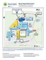 Campus Map - Missouri Baptist Medical Center