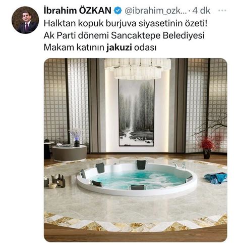 Sancaktepe Belediyesi makam odasındaki jakuzi fotoğrafı sahte çıktı