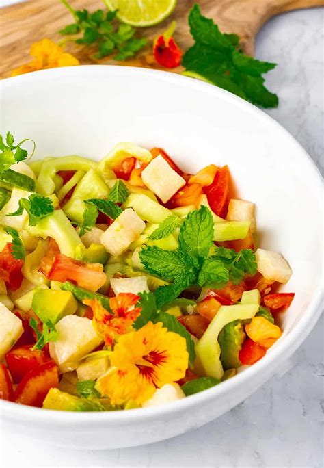 This Insanely Flavorful Jicama Cucumber Salad Is A Must Try It Is Made