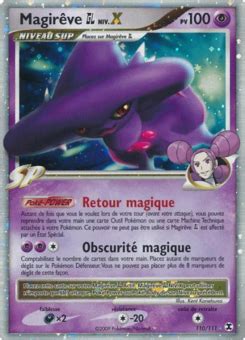 Magirêve Gym Leader NIV X 110 111 Platine rivaux émergeants carte Pokemon