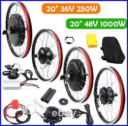 20 DIY Electric Bicycle E Bike Front Wheel Conversion Kit 48V 1000W