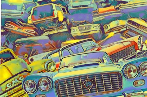 JUNKYARD CLASSICS - DIGITAL ART IMAGE – Forlenza Art