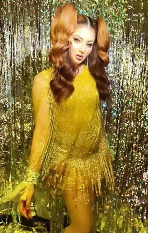 Urvashi Rautela Looks Like A Glam Doll In Yellow Fringe Mini Dress And