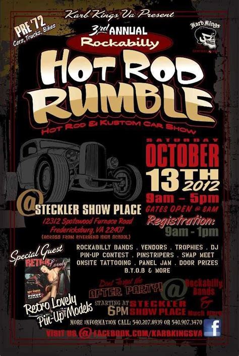 Hot Rod Rumble Spotswood Kustom Cars Rat Fink Car Show Rats Open