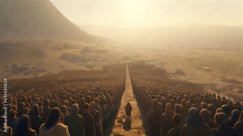 The “exodus” of the Israelites from Egypt Stock Photo | Adobe Stock