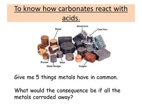 Metal carbonates and Acid AFL lesson by bidd1980 - Teaching Resources - TES