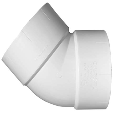 Nds 6 In Pvc 90 Degree Hub X Hub Elbow 6p02 The Home Depot