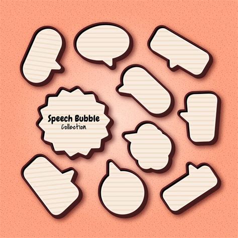 Premium Vector 3d Speech Bubble Collection