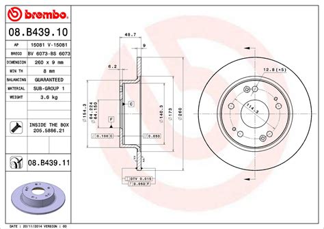 Honda Acura Disc Brake Pad And Rotor Kit Rear 260mm Ceramic