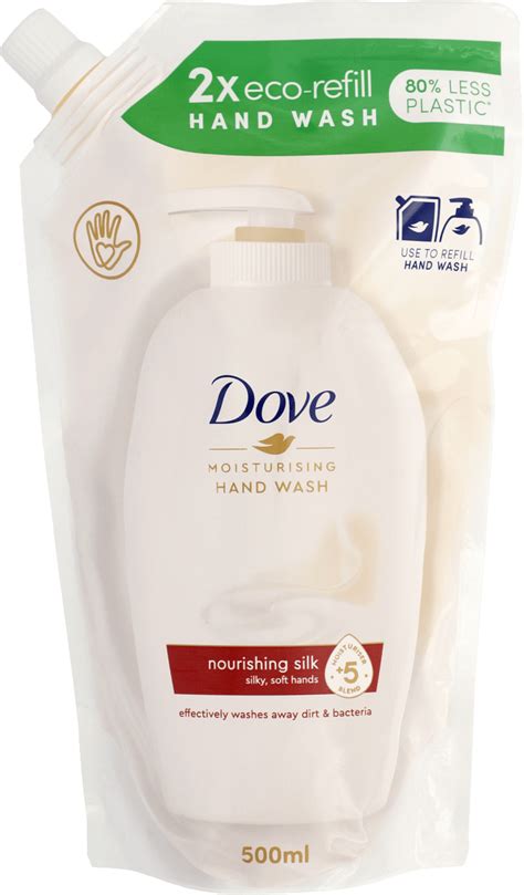 Dove Tekoče milo za roke nourishing silk polnilo 500 ml dm si