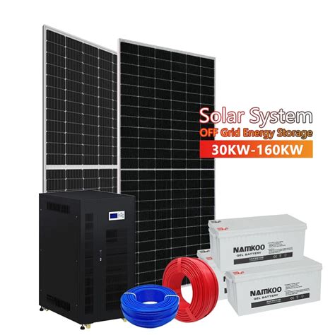 Factory Commercial 50kw 100kw Solar System 3 Phase Hybrid Off Grid