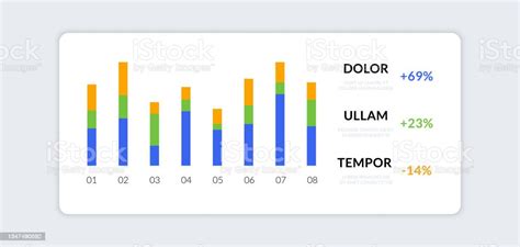 Infographie De Linterface Utilisateur Du Tableau De Bord Diagramme Hud