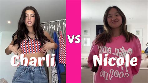 Charli Damelio Vs Nicole Laeno Tiktok Dances Compilation Youtube