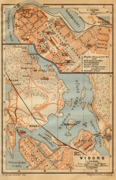 Hermitage St Petersburg Ground Floor Plan Russia Baedeker Old Map