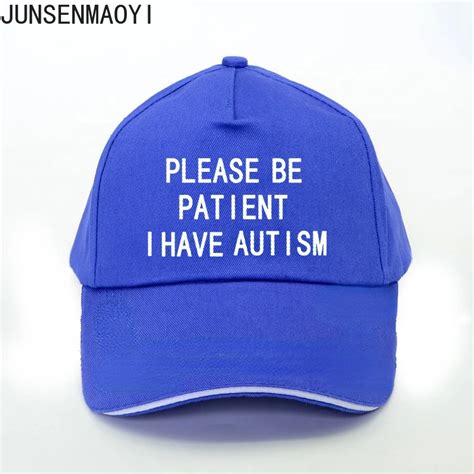 Please Patient Autism Cap Baseball Cap Autism Hat Summer Men