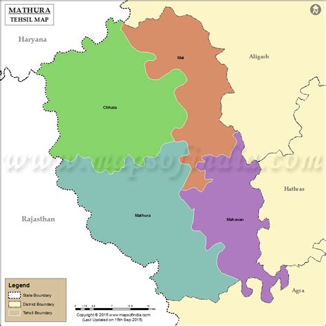 Mathura Tehsil Map