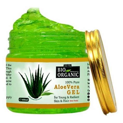 Indus Valley Bio organic Aloe Vera Gel 400ml Aloe Vera Skin Gel एल