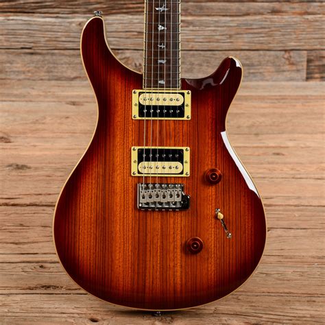 Prs Se Custom 24 Zebrawood Sunburst Chicago Music Exchange