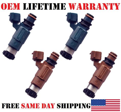 4x OEM Nikki INP 780 Fuel Injectors For 1999 2002 Mazda Protege 626 1