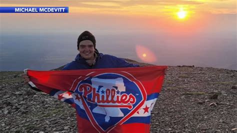 Warminster Man Flies Phillies Flag From Countrys Highest Peaks 6abc