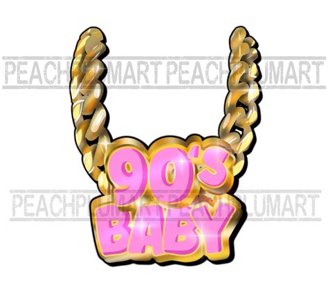 90s Baby Png, 90s Baby Chain Png, Chain Png, I Love 90s Png, I Love 90s ...