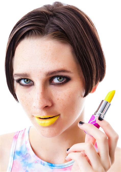 Neon Yellow Lipstick